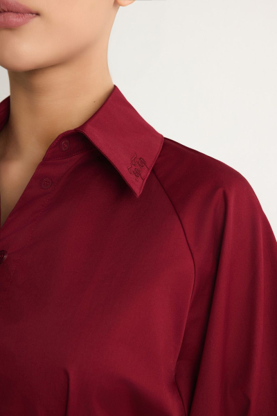 Платье из смесового хлопка TOPTOP, цвет: Бордовый, TT.010.10818.330 купить онлайн