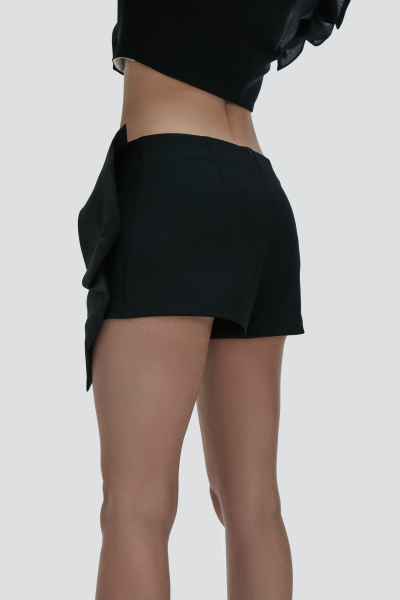 Юбка-шорты с бантом Barbino Maison, цвет: black, 63 купить онлайн