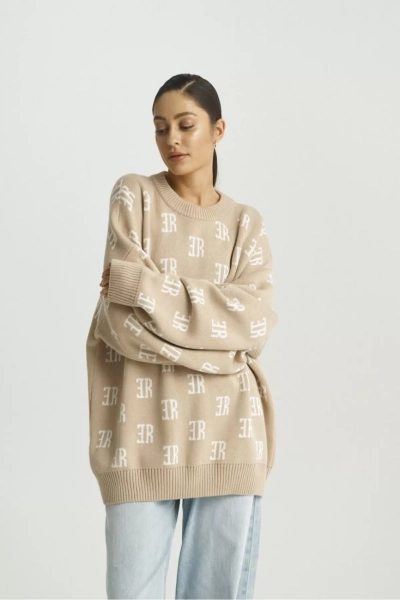 Джемпер Cotton Jacquard Beige
