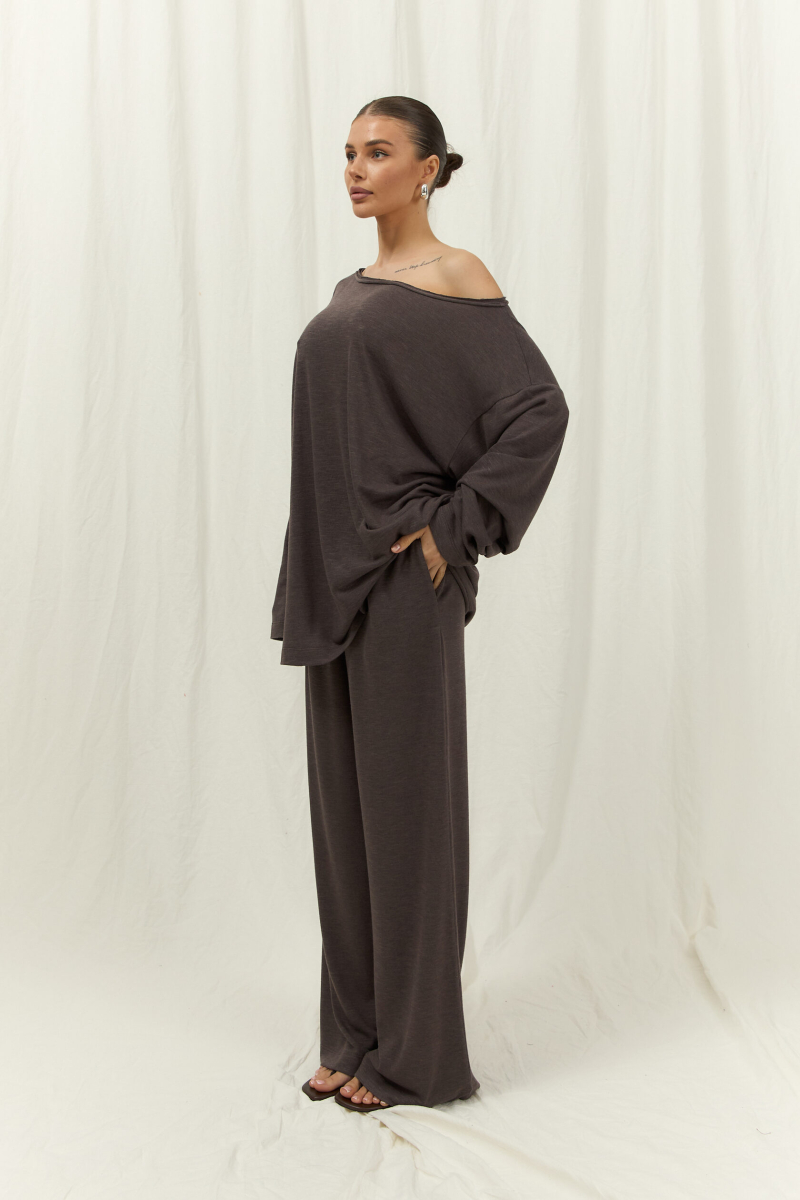 Брюки Палаццо Ramona ELASTIC, цвет: коричневый, 02297 со скидкой купить онлайн