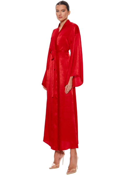 Халат Кимоно (длинный) SODAMODA, цвет: красный, 14379 купить онлайн
