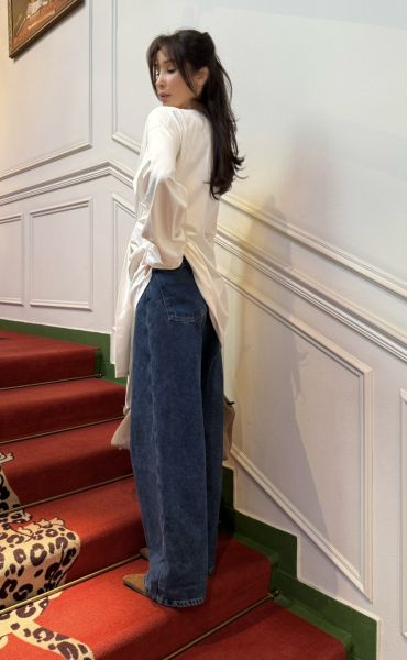 Лонгслив объемный с завязками WHITE Label .B, цвет: WHITE, TP.03.5.0606WH купить онлайн