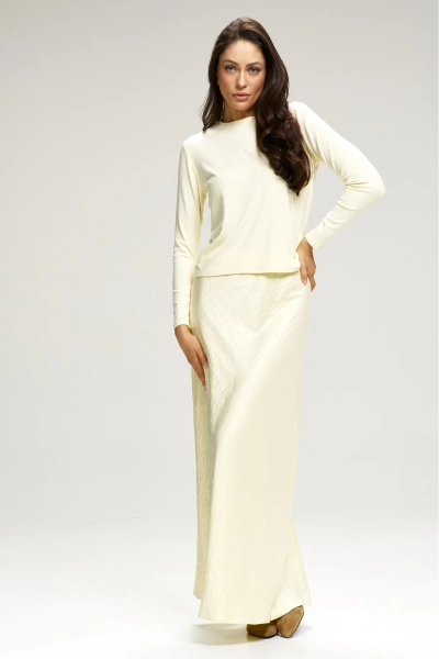 Юбка-годе атласная Butter Erist store, цвет: бежевый, НФ-00003078 купить онлайн