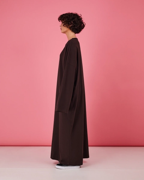 Платье-лонгслив TABOO, цвет: шоколад, DrLong-Choc купить онлайн