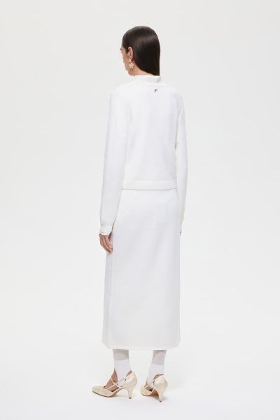 Шерстяная юбка DREAMS BY ALENA AKHMADULLINA, цвет: молочный, 225104100304243/113000 купить онлайн