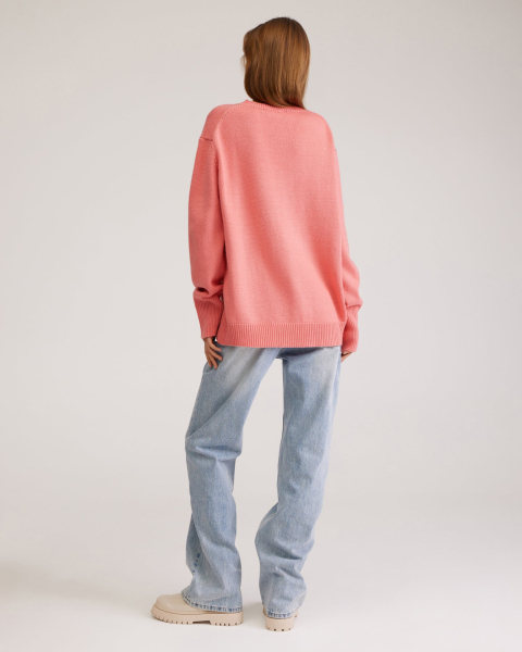 Oversize джемпер To be Blossom, цвет: PINK 061458 |новая коллекция купить онлайн