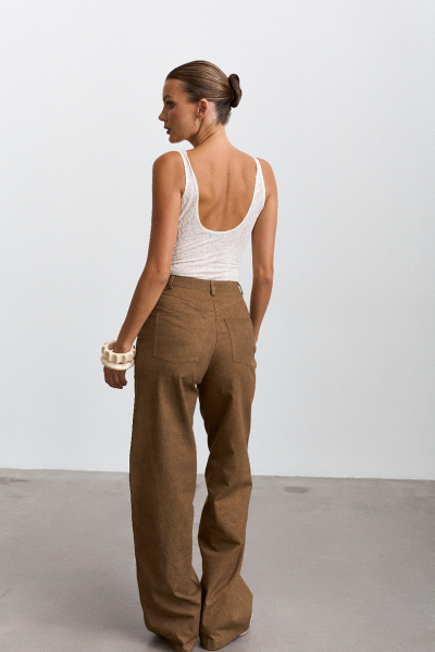 Боди из ажурного трикотажа с хлопком Ricoco, цвет: молочный, 6080/1 купить онлайн