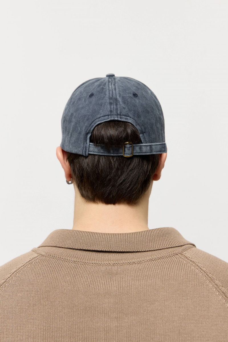 Кепка с надписью 1 AROUND, цвет: синий винтажный 175_07C02 купить онлайн