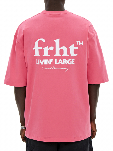 Футболка FRHT Livin' Large II FRHT&OUT OF REACH, цвет: PINK, TSLVNLIIPNK купить онлайн