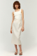 Льняная юбка миди FASHION REBELS, цвет: молочный, FR23SS1S2W350M купить онлайн