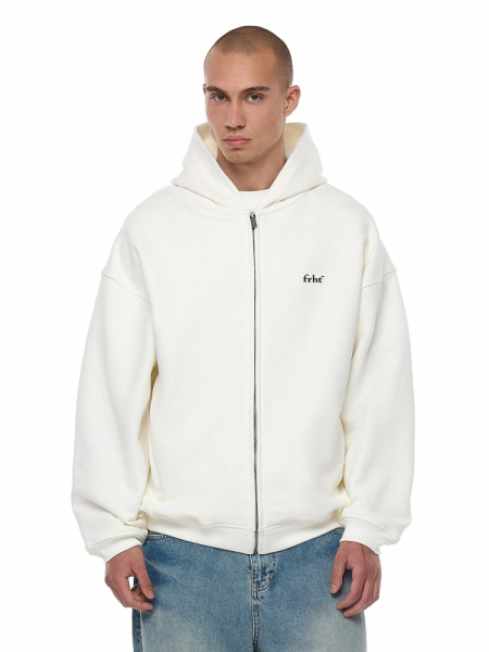 Худи на молнии с принтом