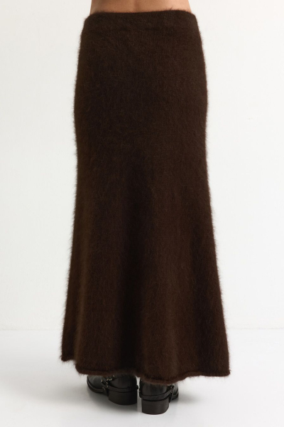 Юбка из смесовой ангорской шерсти TOPTOP, цвет: коричневый, TTS.072.18201.700 купить онлайн