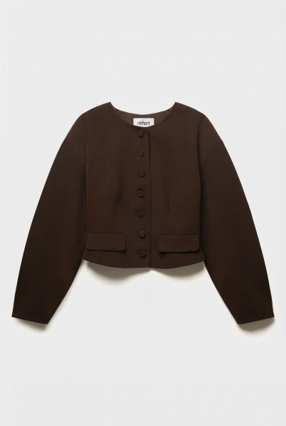 Жакет с округлым рукавом REFERT, цвет: коричневый, 04-3745/2-2511 купить онлайн