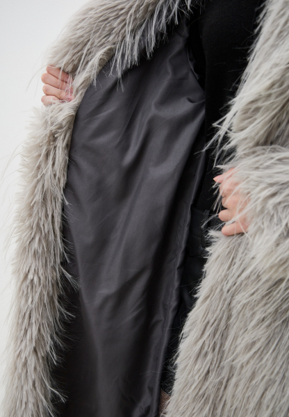Шуба NECT ENEVOO, цвет: серый, 02975 купить онлайн