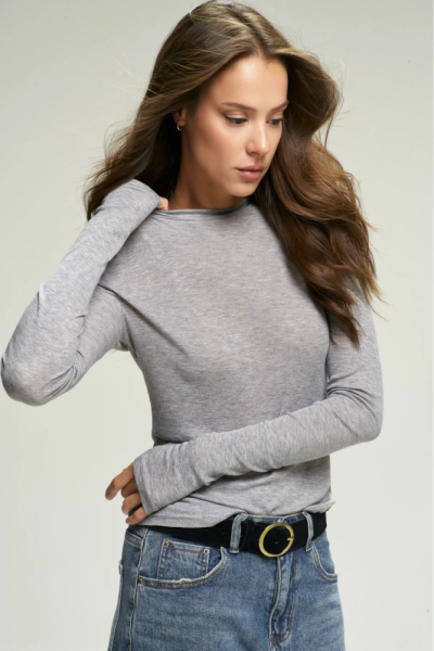 Лонгслив BASIC Grey