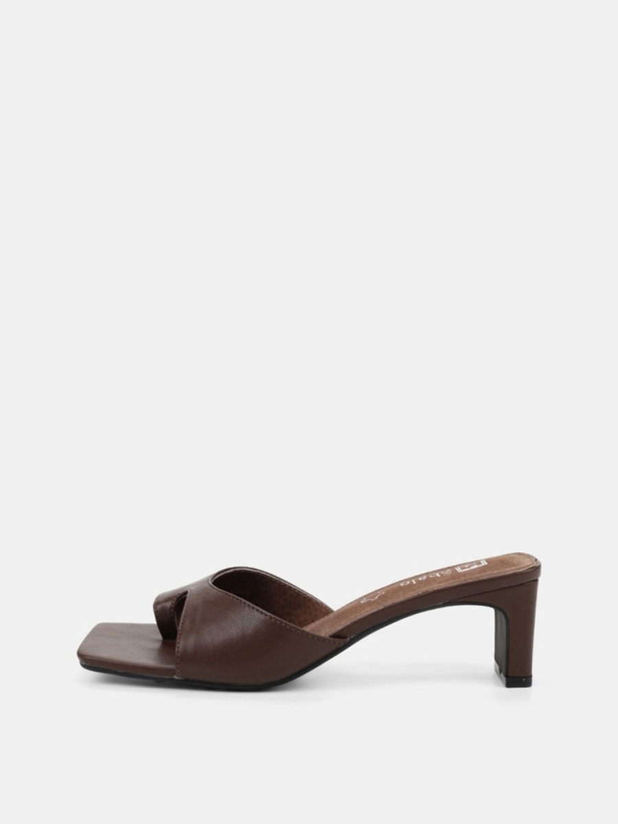 Мюли на маленьком каблуке