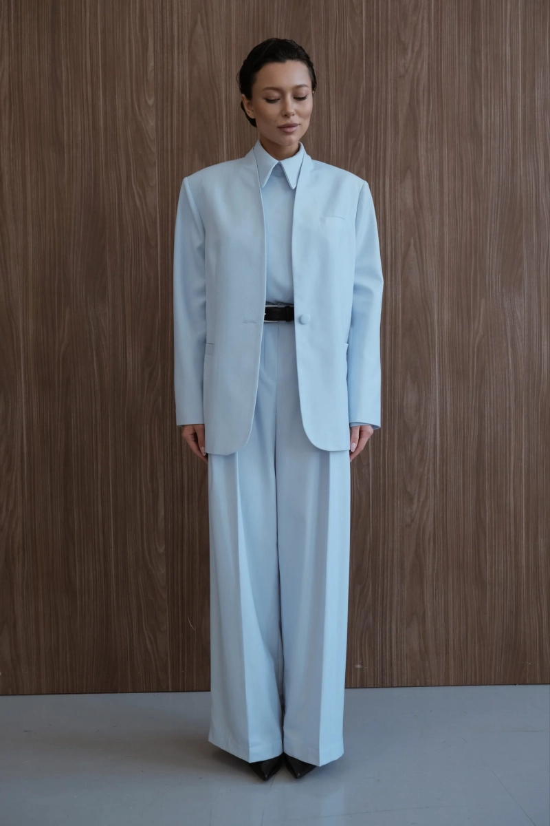 Жакет удлиненный "Чистота" Мини, цвет: голубой, НФ-00000506 купить онлайн