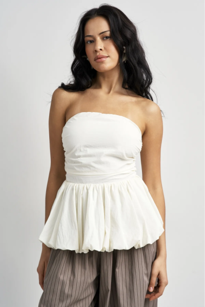 Топ-корсет с баской