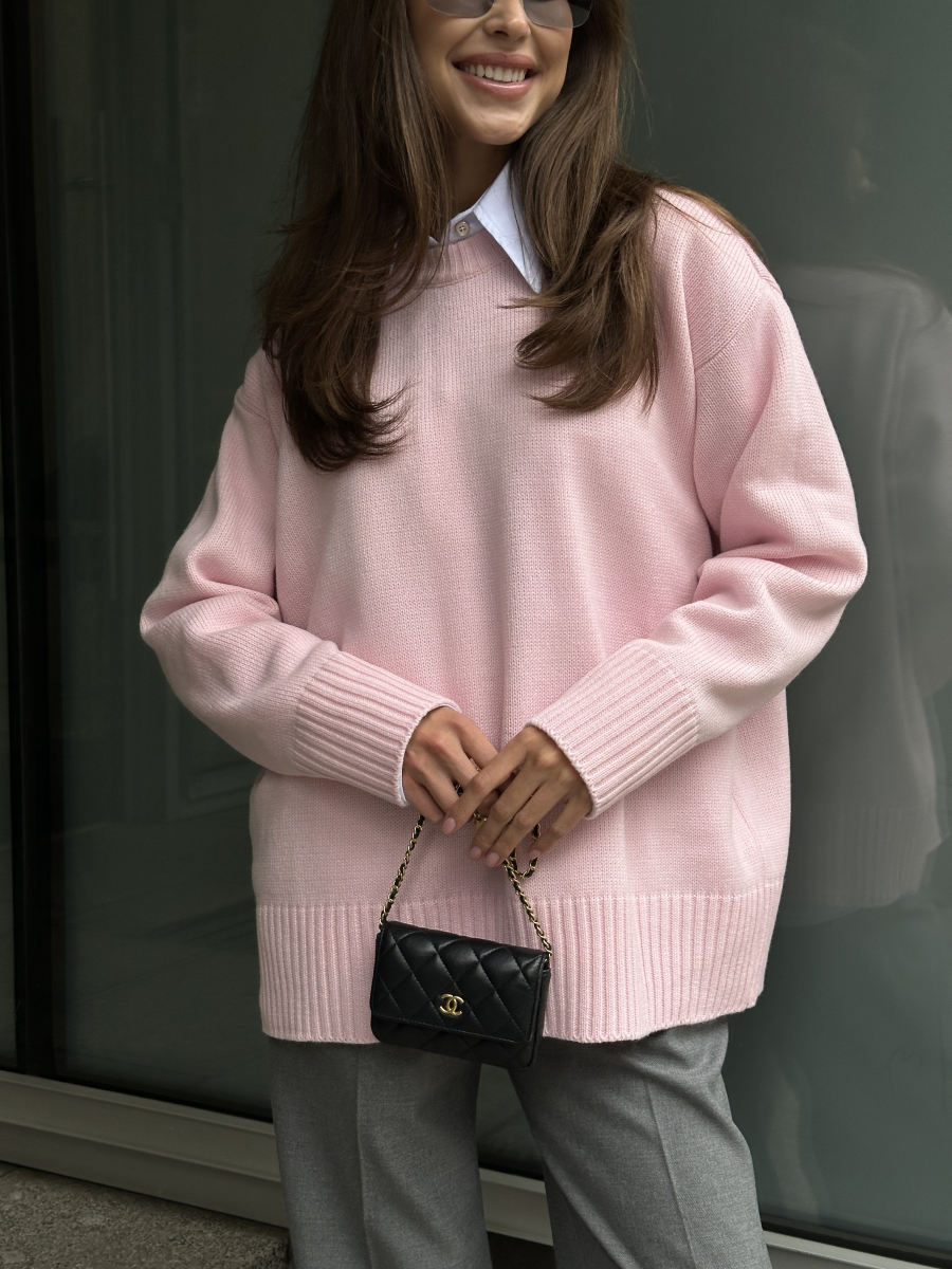 Джемпер из шерсти мериноса VELVET, цвет: розовый, 00-00005172 купить онлайн