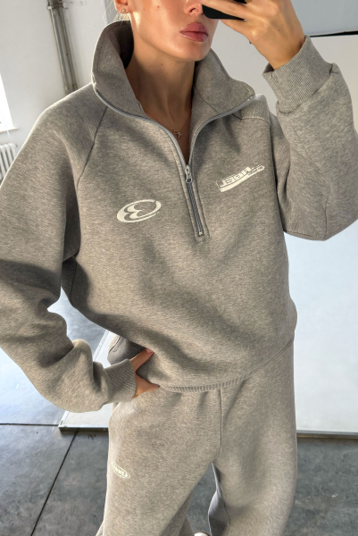 Свитшот на молнии Fleece GREY Label .B, цвет: grey, Tp.02.3.3756.0925GR купить онлайн
