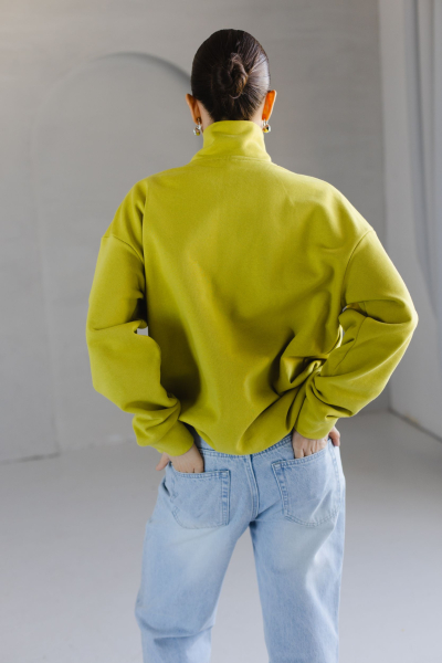 Анорак из трикотажа с молнией VLVT, цвет: САЛАТОВЫЙ, 00-00005299 купить онлайн