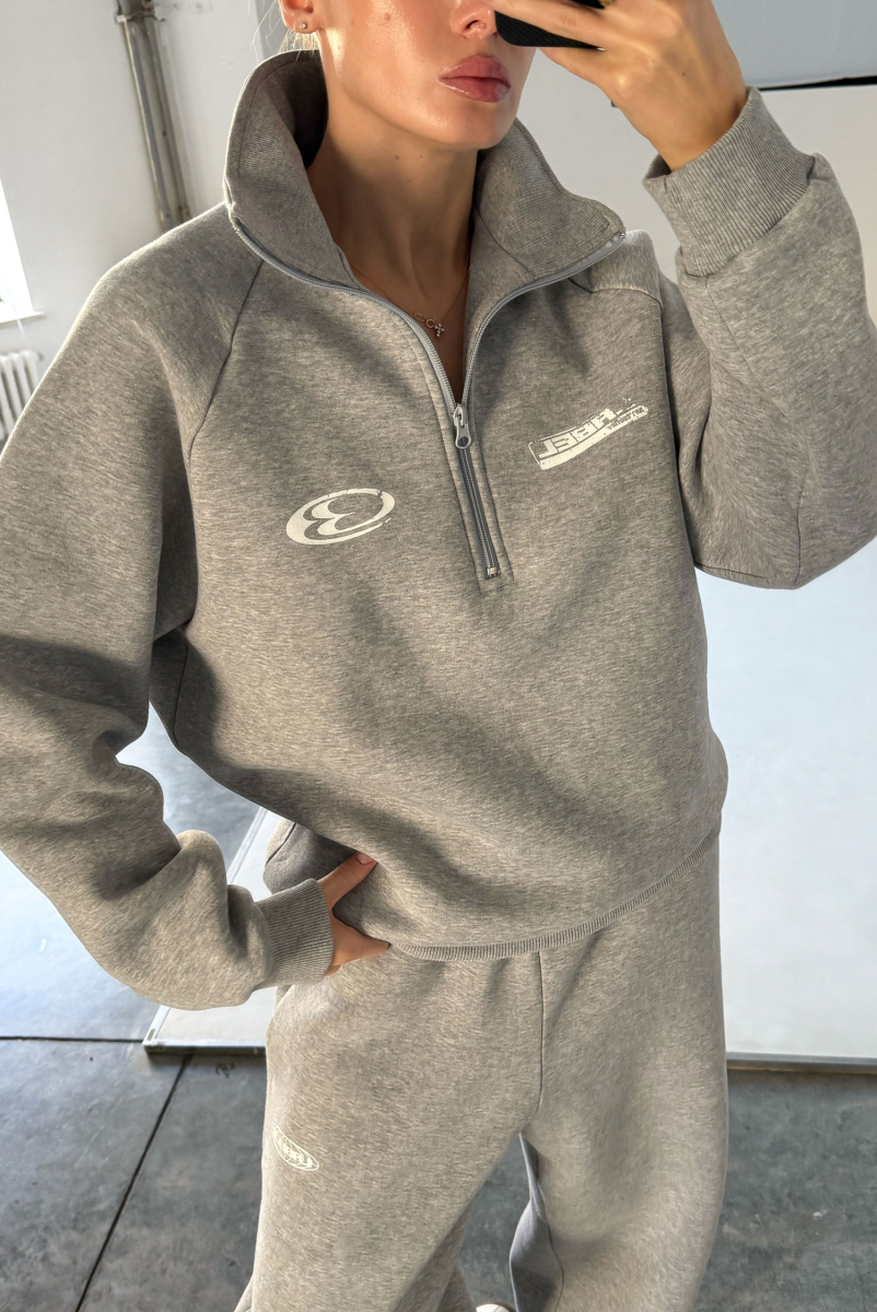 Свитшот на молнии Fleece GREY Label .B, цвет: grey, Tp.02.3.3756.0925GR купить онлайн