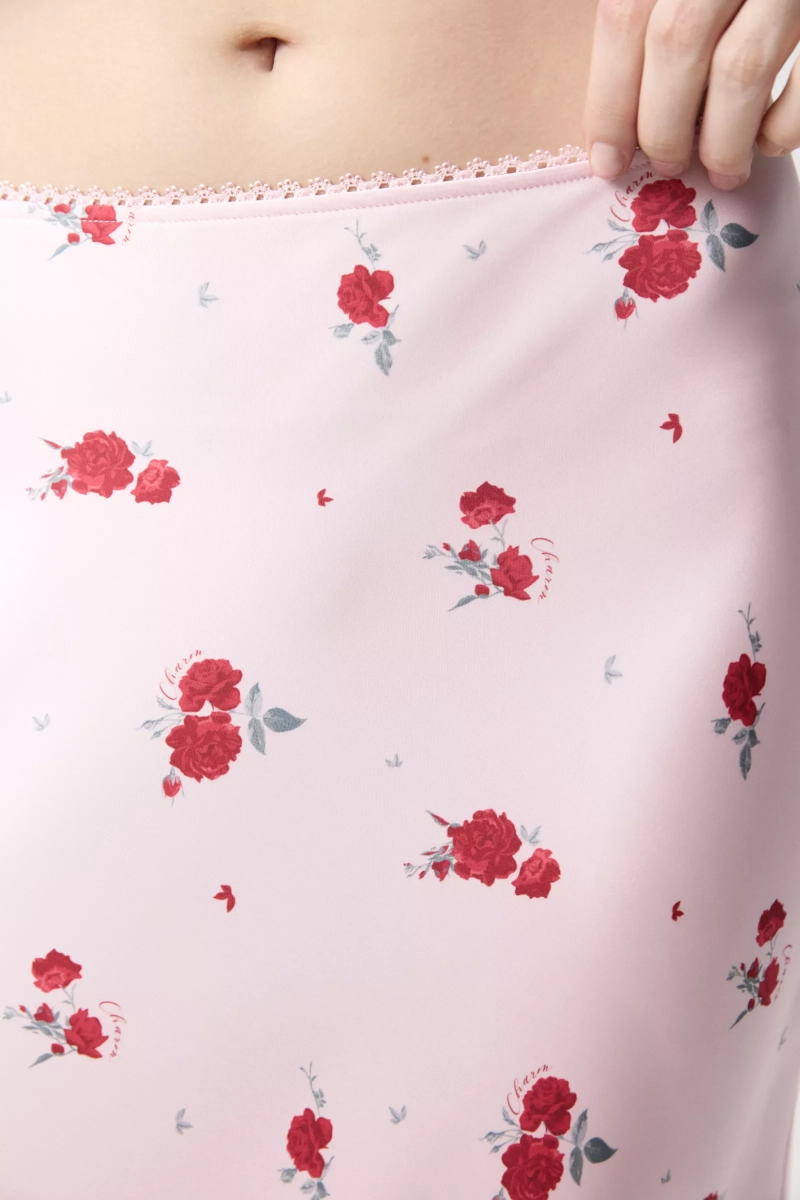 Юбка годе из сатина Charmstore, цвет: цветы на светло-розовом, 116-55960-1003 купить онлайн