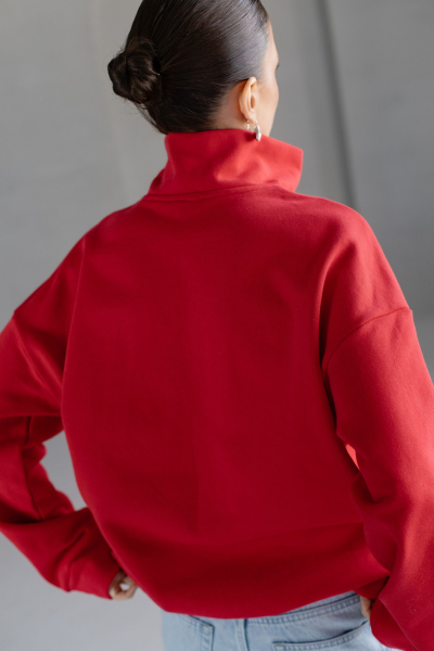 Анорак из трикотажа с молнией VLVT, цвет: красный, 00-00005298 купить онлайн