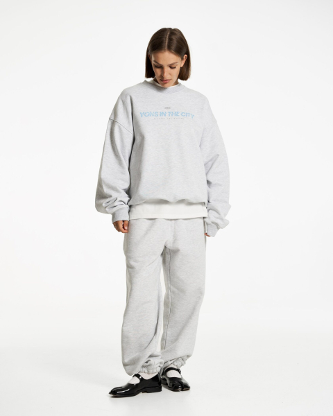 Свитшот YONS IN THE CITY SWEATSHIRT MELANGE YONS, цвет: меланж,  купить онлайн