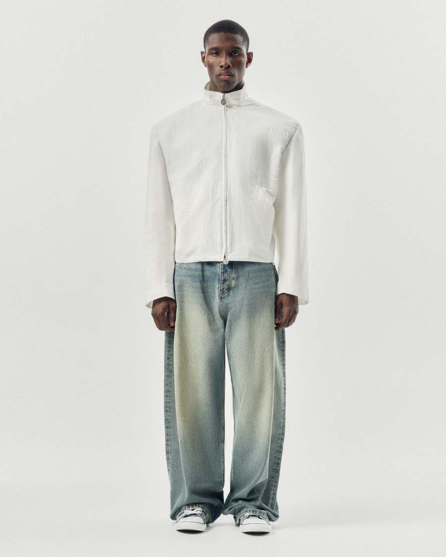 Куртка с объемными плечами NAIPACHE, цвет: белый, 2614012000 купить онлайн