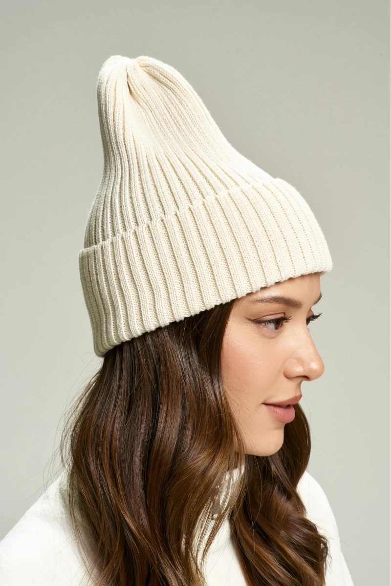 Шапка из хлопка Milk Erist store, цвет: молочный НФ-00002851 купить онлайн
