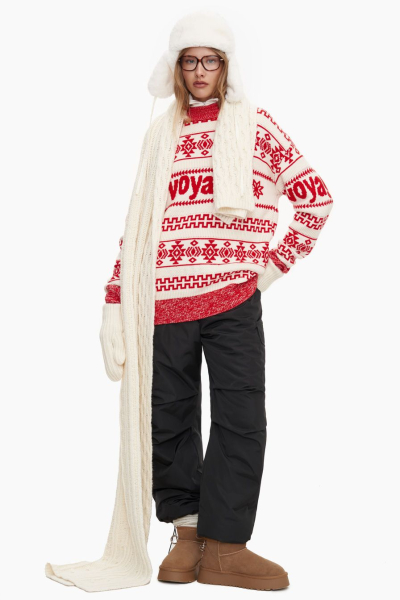 Шарф из смесовой шерсти мериноса TOPTOP, цвет: молочный TT.607.15147.120 купить онлайн