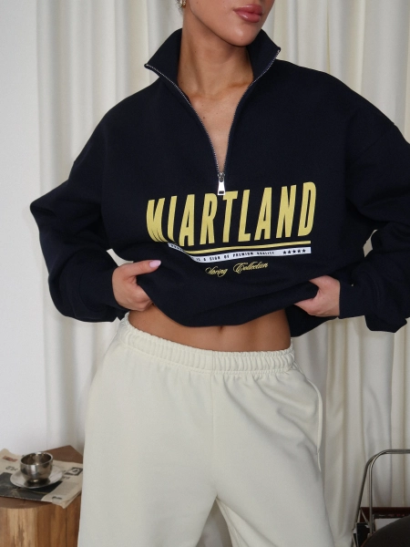 Свитшот "SIGN" MIARTLAND, цвет: темно-синий,  купить онлайн