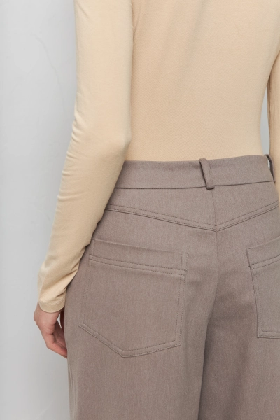 Водолазка из итальянского трикотажа ANNBRANND, цвет: бежевый, FW2327 купить онлайн