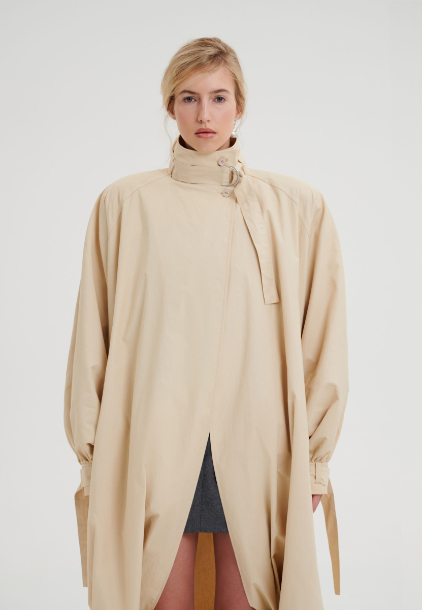 Тренч шарообразной формы CHUBA, цвет: бежевый,  купить онлайн