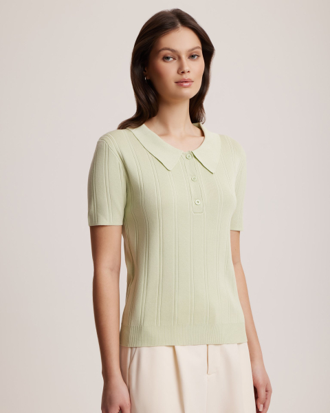 Поло To be Blossom, цвет: light-green 131433 |новая коллекция купить онлайн