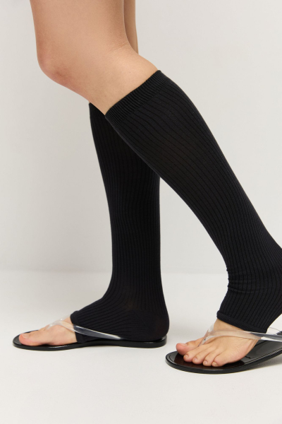 Гольфы c открытым носком из бамбука AROUND, цвет: графит 1_16B05 купить онлайн