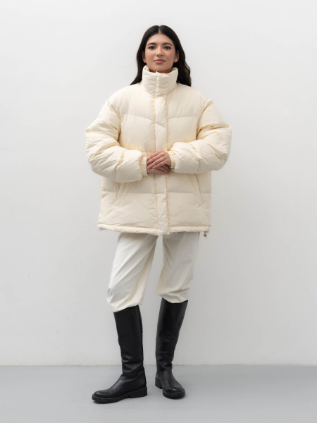 Пуховик Base TRES, цвет: молочный, НФ-00002439 купить онлайн