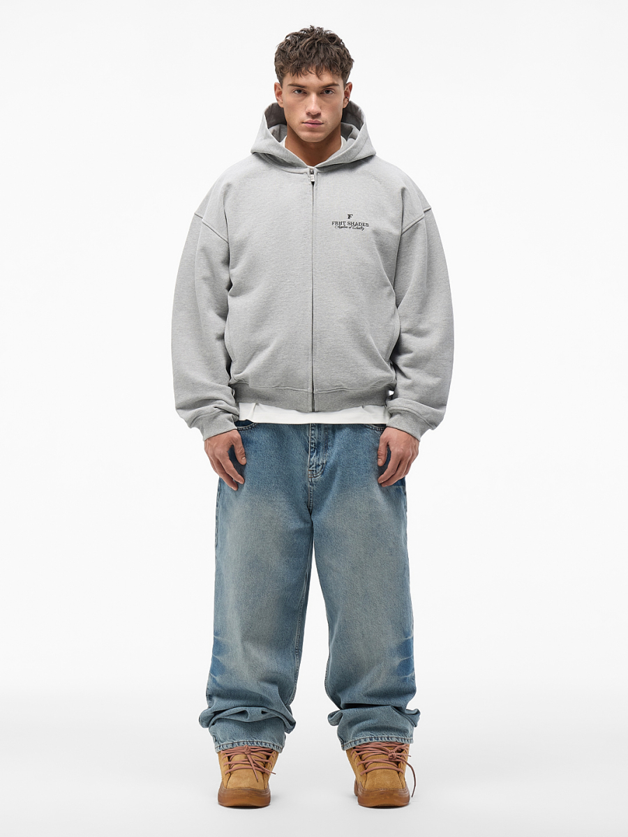 Худи на молнии "Оттенки" FRHT&OUT OF REACH, цвет: меланж, HDZPSHDSMLG купить онлайн