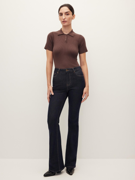 Джинсы клеш Chaika, цвет: темно-синий, AW25DP02-24 купить онлайн