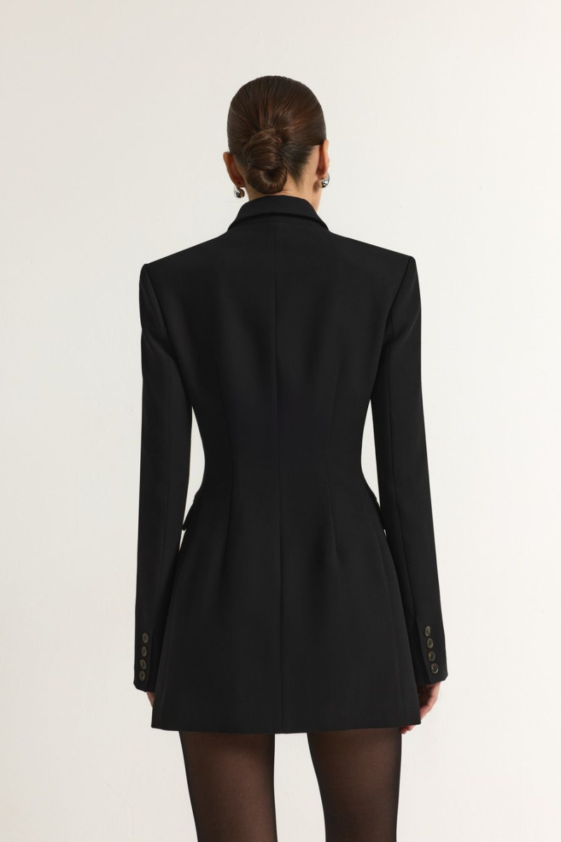 Платье-жакет из смесовой вискозы TOPTOP, цвет: Черный, TT.010.18009.900 купить онлайн