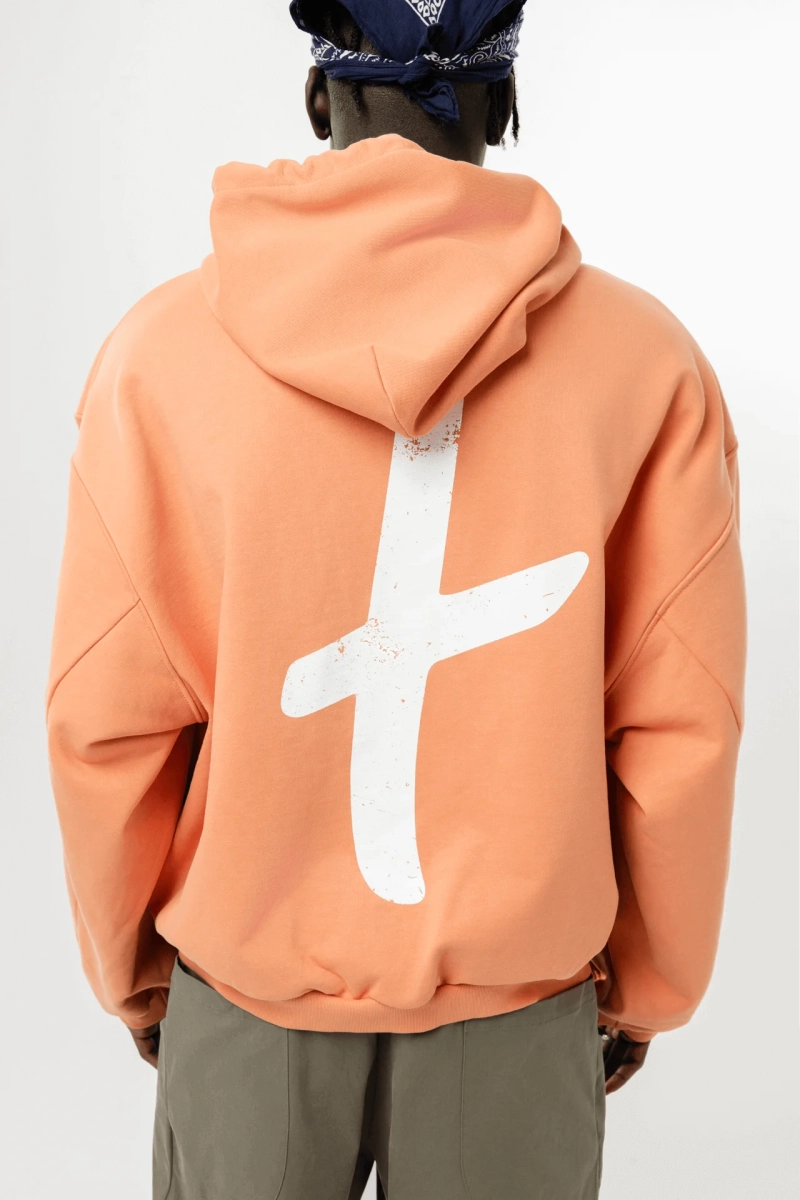 Худи Vintage Logo types, цвет: оранжевый, 00-00003138 купить онлайн