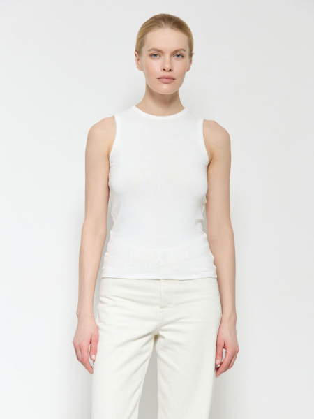 Майка на широких бретелях AROUND, цвет: белый, 269_26CE12 купить онлайн