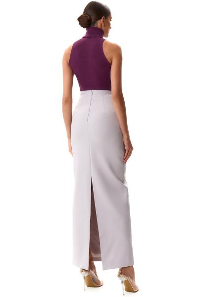 Юбка макси с разрезом SODAMODA, цвет: серый, 12344 купить онлайн