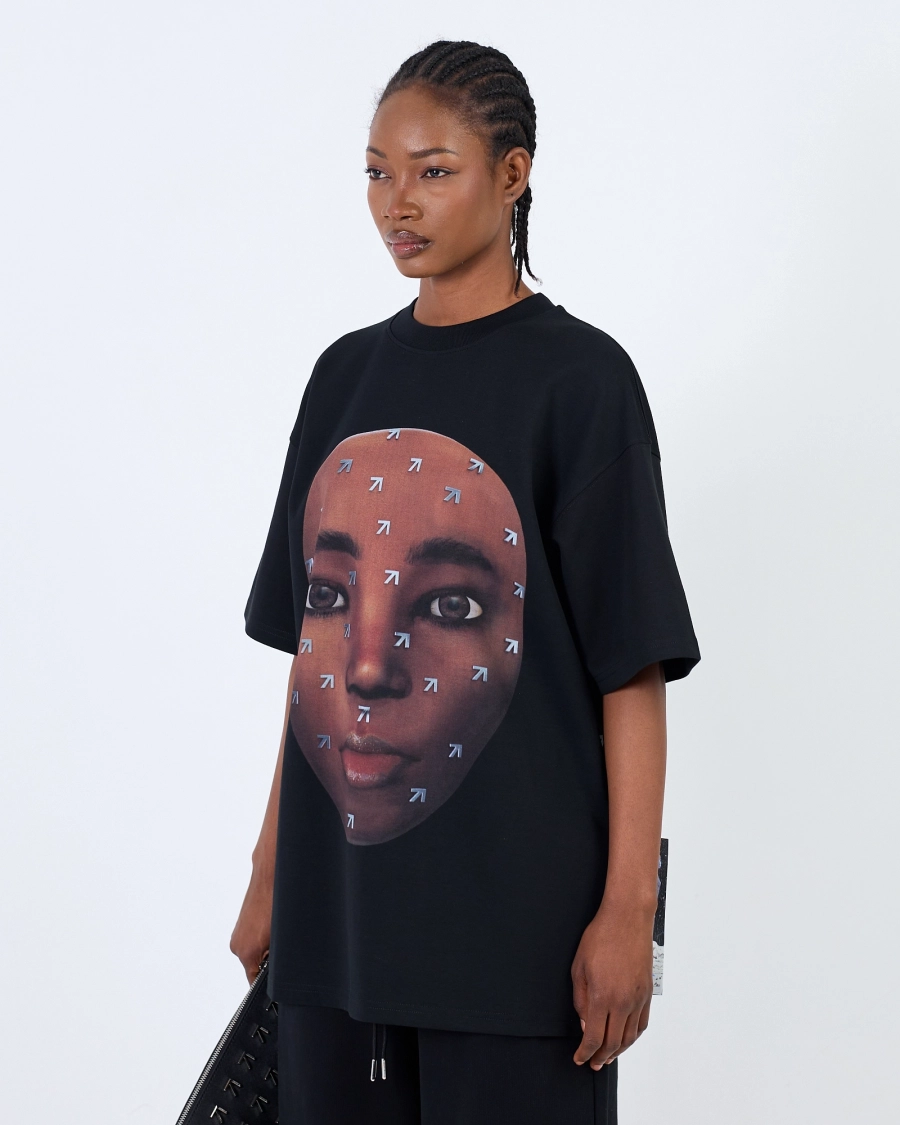 Футболка LUNA FACE BLACK ASIA ST 71, цвет: Черный, Ast71.tt-Lunaface-bl купить онлайн