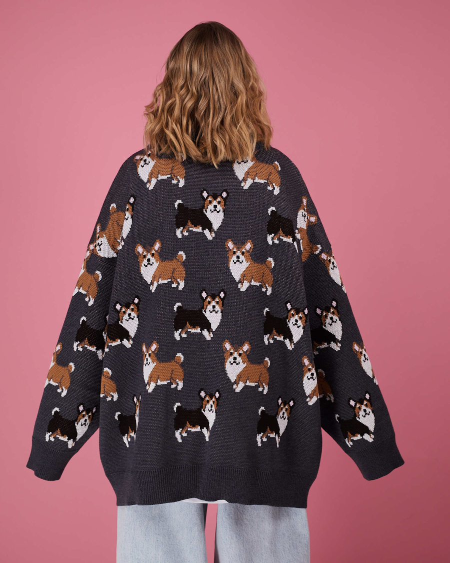 Свитер Фанаты Корги TABOO, цвет: темно-серый, SvDog1 купить онлайн