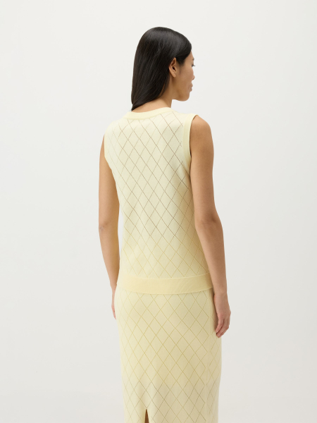 Топ с перфорацией Conso, цвет: Желтый, KM 260740 - желтый купить онлайн