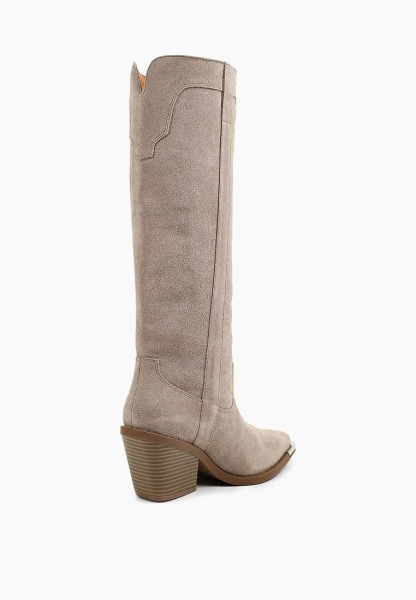 Казаки высокие с металлической вставкой SBALO, цвет: серый SN865-1 купить онлайн