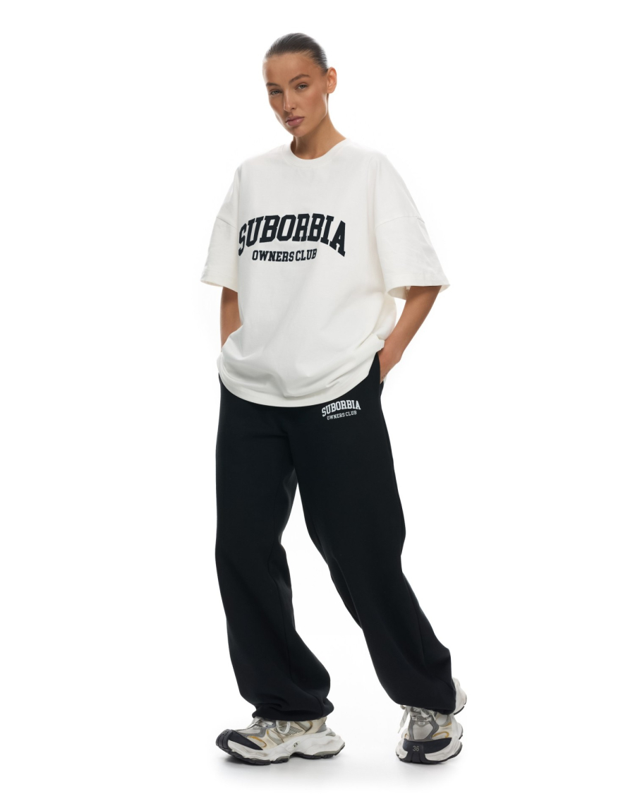 Футболка OWNERS CLUB Suborbia, цвет: white-black, 006384 купить онлайн