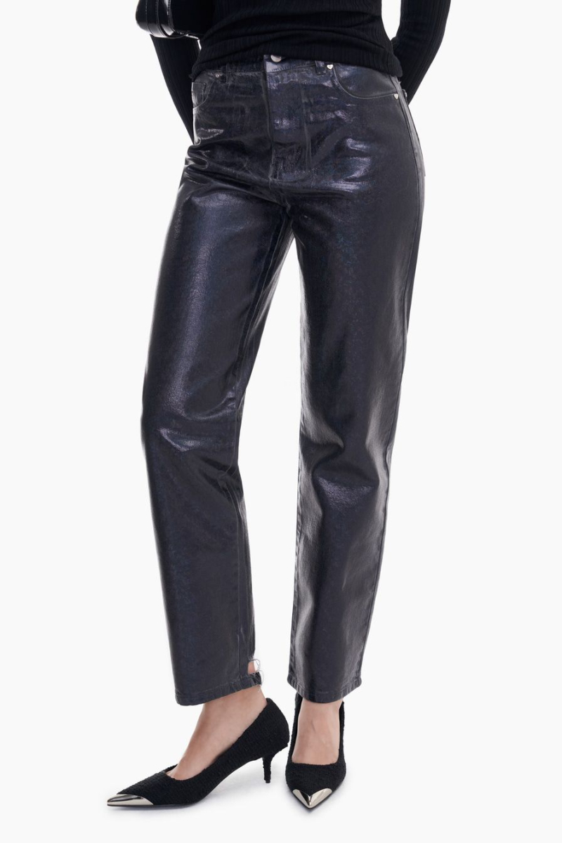 Джинсы с черным напылением голограммой TOPTOP, цвет: Черный, TTS.036.13992.900 купить онлайн